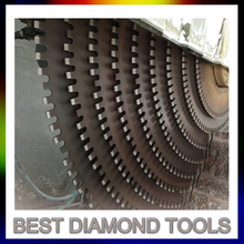 Granite Diamond Multi Block cutting Saw Blade With 5.5mm steel core 24x7.6/7.0x15/14mm Segment