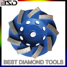 New 4" Segmented Turbo Diamond Grinding Cup Wheel For Concrete
