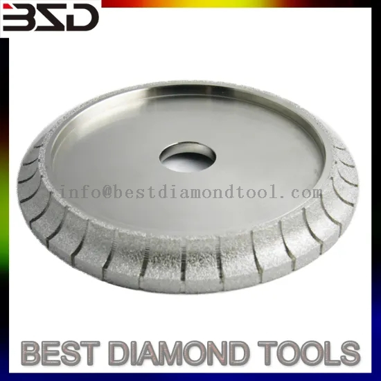 Vacuum Brazed Stone Diamond grinding Profile Wheels 