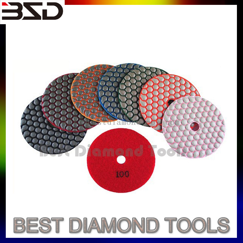 Premium Dry Resin Flexible Polishing Pads Diamond Tools floor buffer pads for concrete